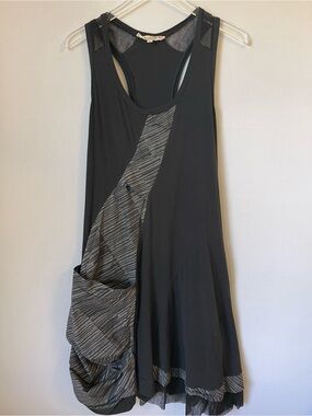Aimee G Designs asymmetric knit Tank dress L